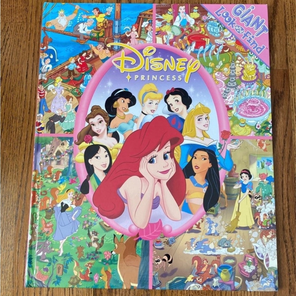 Disney princess look and find hardcover book